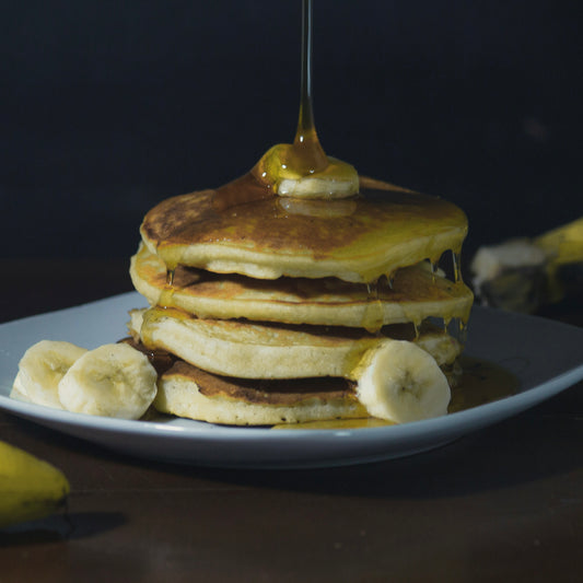 Banana Oatmeal Pancakes